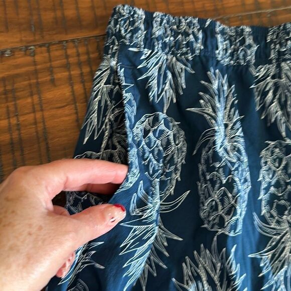 Lauren James 2XL pineapple pull on shorts active beach vacation nylon - Picture 3 of 6